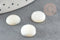 Cabochon rond nacre blanche naturelle,12mm, x1 (G1739)
