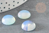 Cabochon rond opalite blanche 14mm, x1 (G2283)