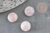 Cabochon rond quartz rose naturel 10mm, x1 (G0945)