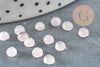 Cabochon rond quartz rose naturel 4mm, x1 (G2232)