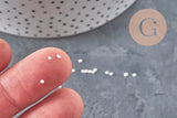 Round transparent crystal rhinestone cabochon 2.5mm, x 0.15 gram (G2287)