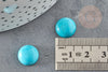 Cabochon rond turquoise naturelle 12.5mm, x1 (G1747)