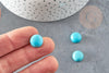 Cabochon rond turquoise naturelle 12.5mm, x1 (G1747)