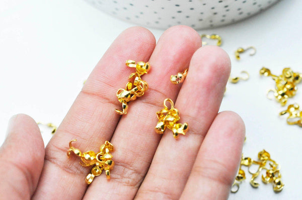 Cache-noeud dorĂ©s crabe, fourniture crĂ©ative,cache noeud, chaine boule,apprĂȘts dorĂ©s, x 5gr G0735