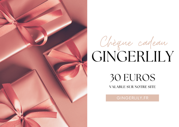 Carte Cadeau Gingerlily Perles