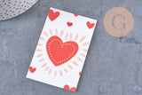 Cartes à bijoux 9x6 cm, x20 (G10851)