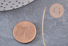 Cercle fil de cuivre doré 0.6mm, x1 cercle (G2405)