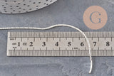 Chaine argentée serpent argentée 1.5 mm, x 5Mètres (G0734)