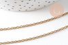 Chaine avec fermoir acier inoxydable doré IP 14k forçat 1.9mm/45cm,x1 (G2088)