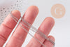 Chaine avec fermoir platine forçat 1.6mm/70cm, x1 (G4782)