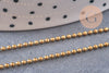 Chaine boule laiton brut 1.5mm, chaine bijou,chaine boule,sans nickel, x 5Mètres (G2491)