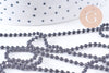 Chaine boule noire intense 2mm, x1 mètre (G10632)