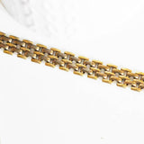 Chaine bracelet montre laiton brut, chaine bijou, création bijoux,chaine fantaisie,sans nickel, chaine large,10mm, 50 centimetres,-G1192