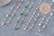 Collier Chaine collier pierre laiton doré 39.5cm, x1 (G10921)