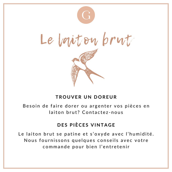 Chaine complète forçat avec fermoir cuivre brut 2mm/80cm, x1 (G8315)