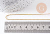 Chaine dorée forçat 16K 2.5microns,chaine collier, 1.8mm, chaine complète avec fermoir,45cm, x1 (G1452)