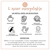 Chaine extension acier 304 inoxydable or rose IP 45-50mm, x5 (G10891)