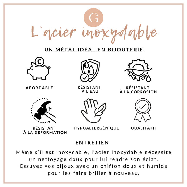 Chaine extension acier inoxydable argenté avec breloque de finition 57-60mm, x1 (G10888)