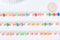 Chaine fer doré perles disques polymère multicolore heishi 6~7x3mm, bijoux heishi coloré, x1m (G7306)
