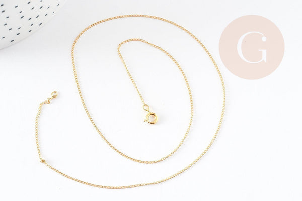 Chaine fine avec fermoir dorée gold-filled 45.7cm x1 (G2617)