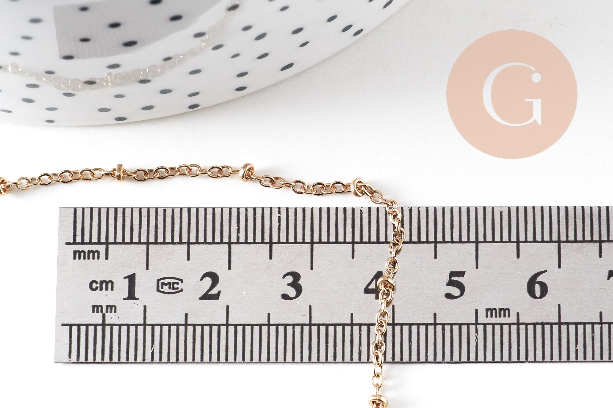 Collier Chaine fine dorée satellite 16K,chaine plaquée or 1 micron, chaine collier chaine complète,chaine dorée,1.5 mm, 40cm, x1 G0633