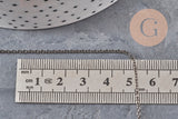 Chaine fine laiton metalgun forçat création bijoux 1.5 mm, x5 mètres (G1395)