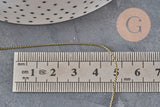 Chaine fine serpent laiton bronze 1mm, x 5mètres (G11334)-Chaînes-Gingerlily Perles