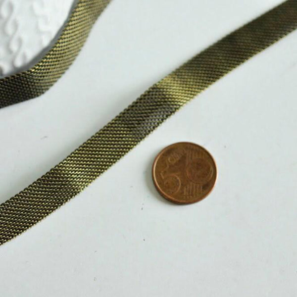 Chaine large maille bronze 10 mm, x1 metre (G1999)