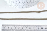 Chaine maille fantaisie fer bronze 4mm,chaine création bijoux vintage, grossiste chaine, 1 metre G7831