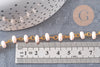 Chaine perles polymère fer doré heishi 7x3.5 mm ,fabrication bijoux colorés, x1 mètre (G7236)