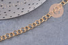 Chaine rollo acier 304 inoxydable doré IP 18k 5mm, x1 mètre (G1615)