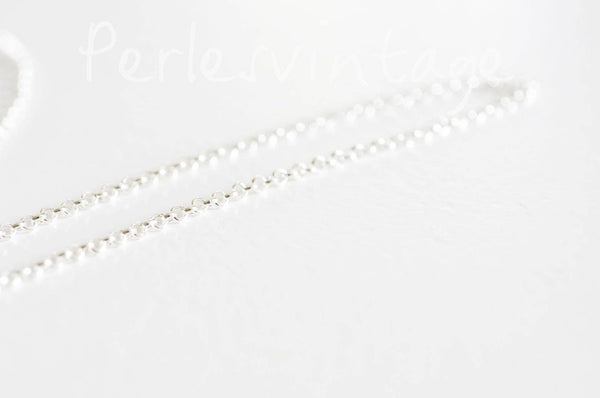 Chaine rollo fer argenté 2.7 mm, x5 mètres (G2010)