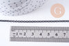 Chaine rollo fer noir intense 2.7mm, x1 mètre (G10631)