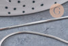 Chaine serpent fine acier 304 inoxydable platine 1.2mm, x1 mètre (G10871)