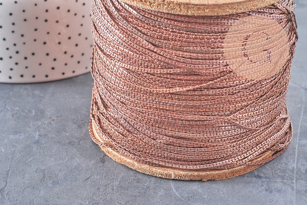 Chaine serpent laiton brut, chaine bijou, chaine serpent,sans nickel, grossiste,2mm, x 5mètres (G4807)