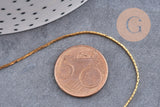 Chaine serpent vieil or laiton brut 1mm, x 1 metre (G1586)