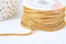 Chaine soudée chou-fleur acier 304 inoxydable doré IP 2.4mm, x1 mètre (G6936)