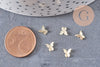 Charm à coller zamac doré papillon, fournitures à coller pour décorer pierres et bijoux,1g x1 G5654
