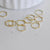 Charms hexagone laiton brut 8mm, connecteurs, pendentif géométriques création bijoux, x100 G0867