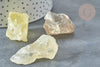 Citrine brute 10-35mm, pierre citrine chauffée, pierre semi-précieuse, lithothérapie, x1 (G7783)