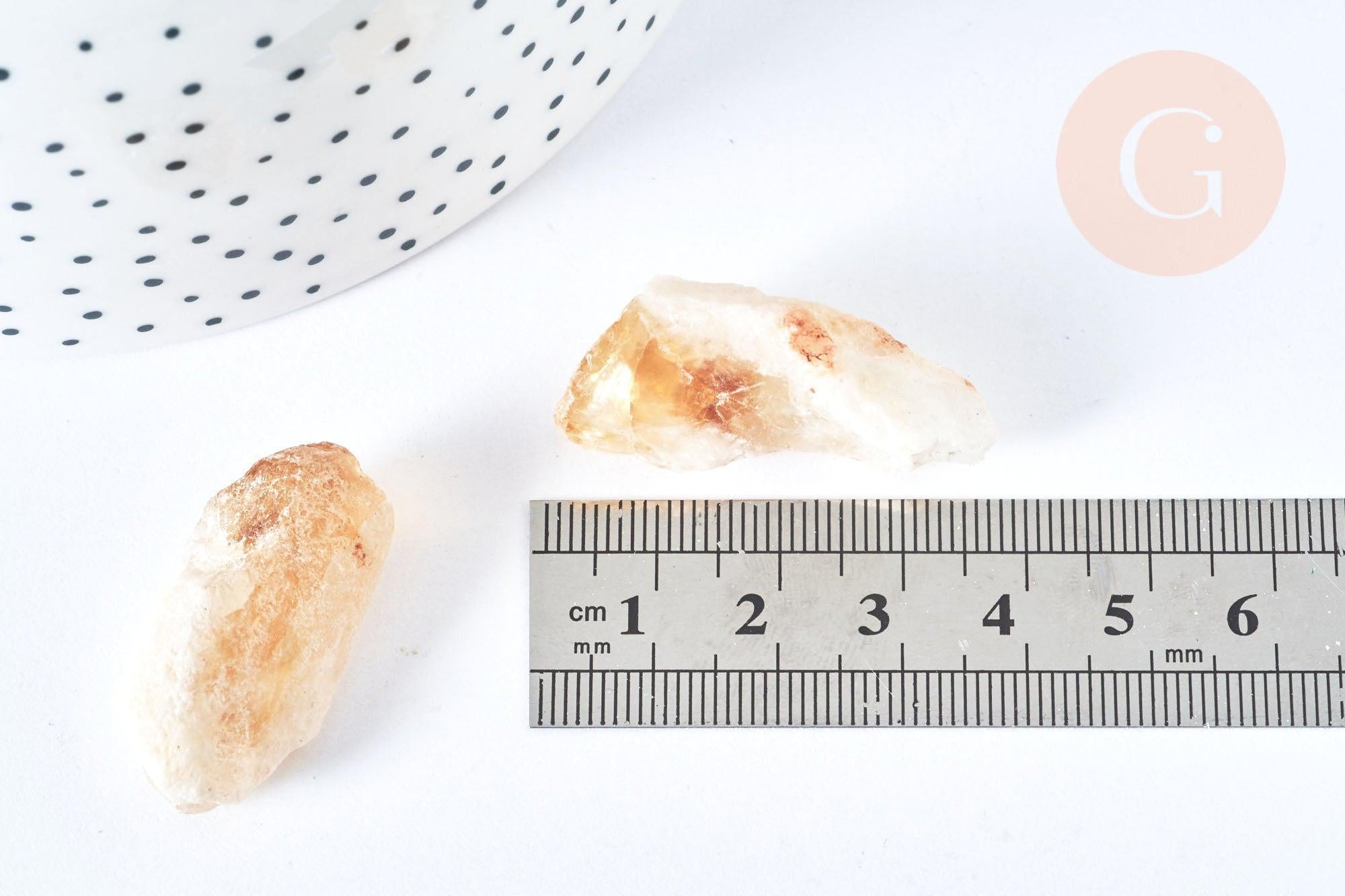Citrine brute 30-50mm, pierre naturelle chauffée, pierre semi-précieuse,création bijoux, lithothérapie, la pierre G6844