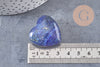 Coeur lapis lazulis naturel roulé 29.5mm, x1 (G6774)