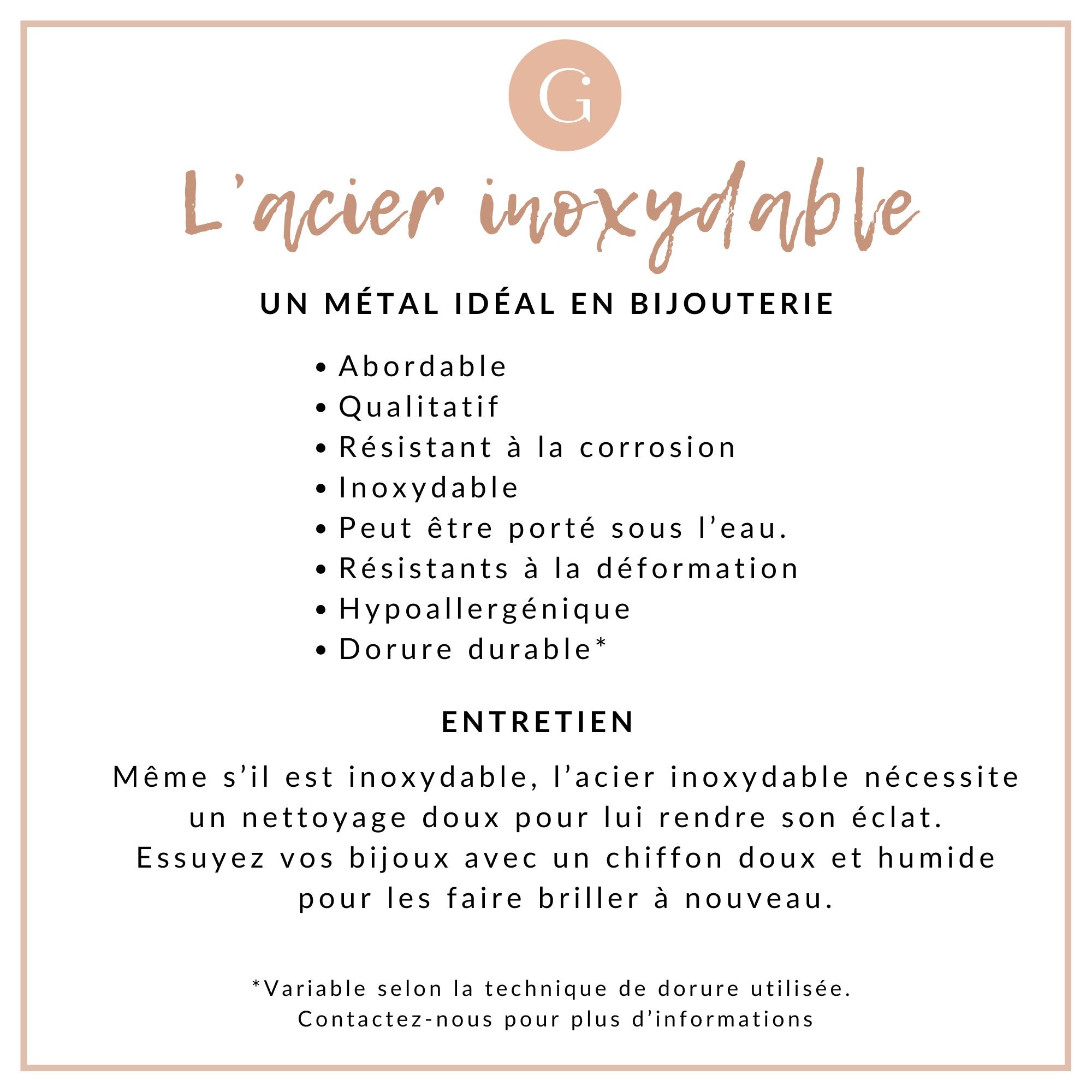 Collier Chaine complète acier dorée 14k feuille,chaine collier,sans nickel,acier doré, chaine complète,44.5m, x1 G0631