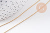 Collier Collier chaîne fine dorée boule 16K 2.5 microns – 45 cm, x1 (G0637)