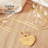 Collier personnalisé coeur médaille gravée AMOUR acier inoxydable 304, (ADN12)