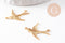 Connecteur Hirondelle acier 304 inoxydable doré 19.8mm, x2 (G9926)