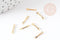 Connecteur barre doré 16K 10mm, x10 G2658