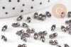Connecteur chaîne à billes laiton gunmetal 6x5mm, x50 (G10898)