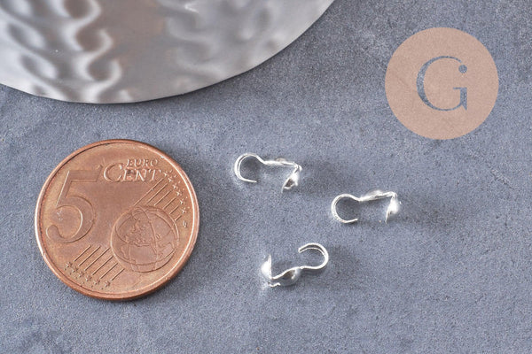 Connecteurs argentés, x20 (G3277)