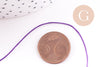 Cordon Violet tressé polyester 0.6mm, x1 mètre (G10665)